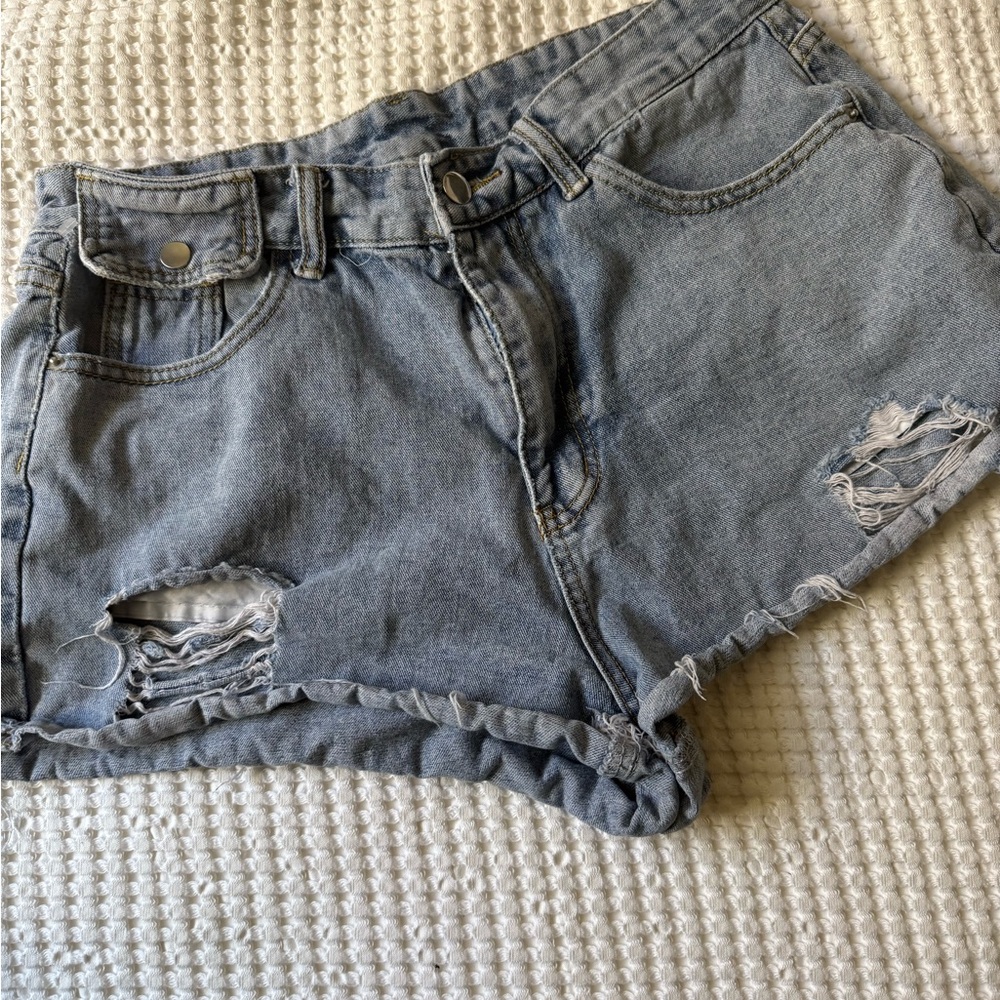 Denim Distressed Women's Shorts